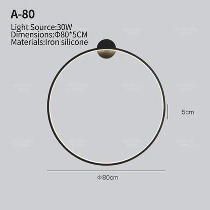 New Eclipse Round Elegant Wall Lamp