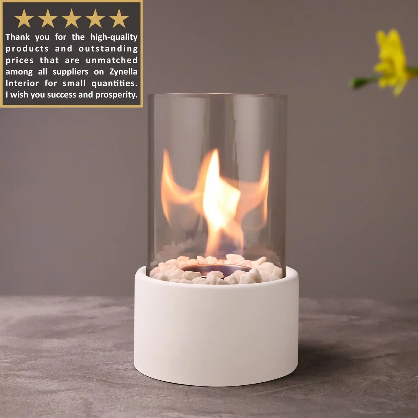 Zynella Inno-Fire TT-15: Modern Portable Tabletop Fireplace