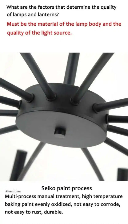 Zynella "Astra" Nordic Luxury Pendant: Adjustable Designer Chandelier