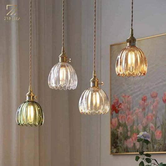 Zynella Radiant Glass Pendants