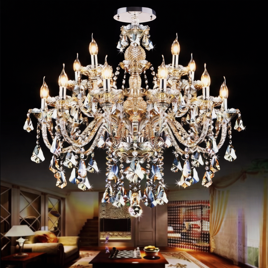 Zynella Italian K9 Candlestick Chandelie