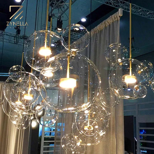 Jane Bubble Elegant Glass Pendants