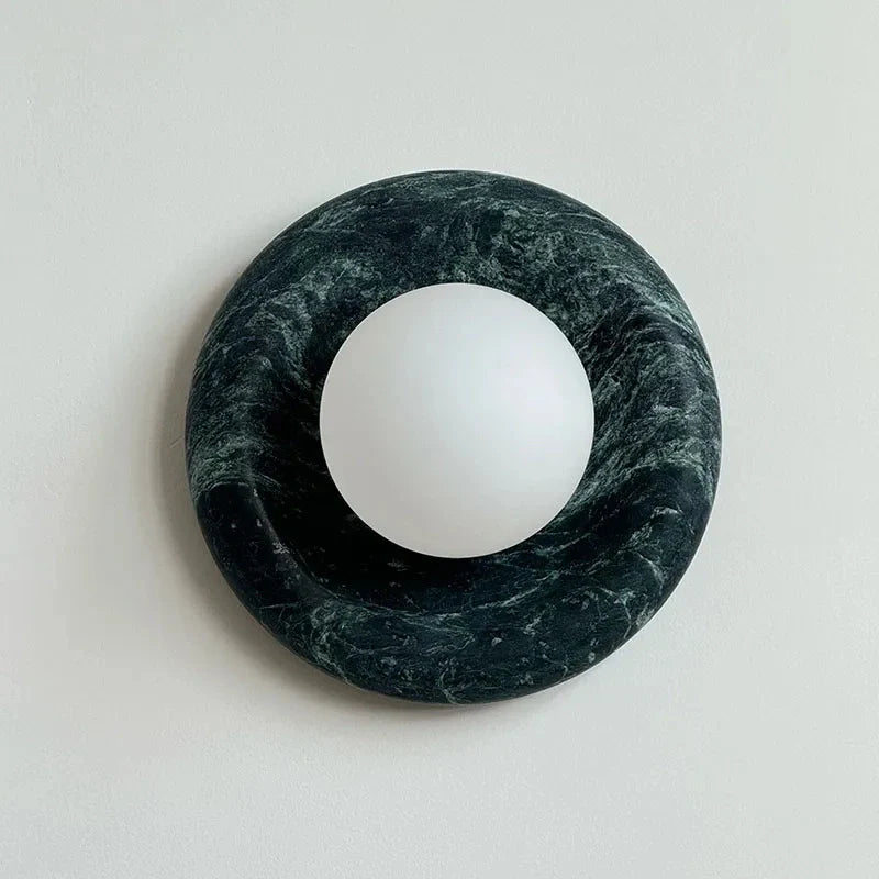 Modern Round Marble Wall Light
