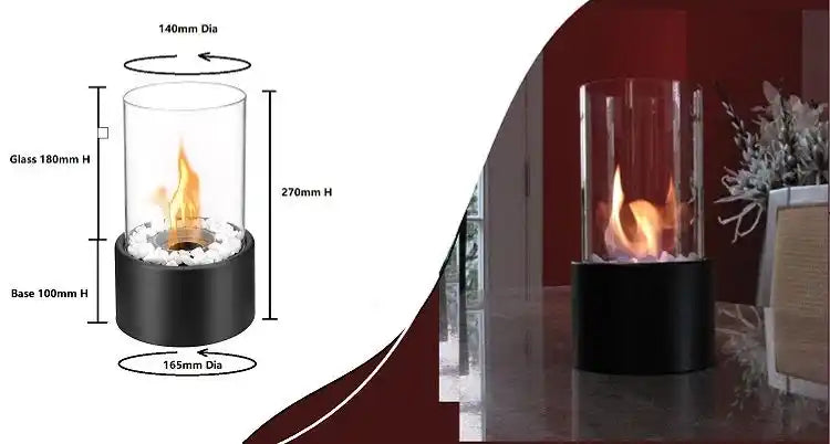 Zynella Inno-Fire TT-15: Modern Portable Tabletop Fireplace
