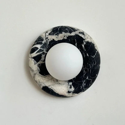 Modern Round Marble Wall Light
