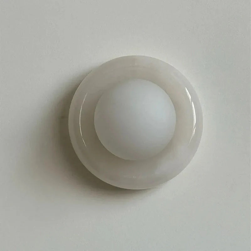 Modern Round Marble Wall Light