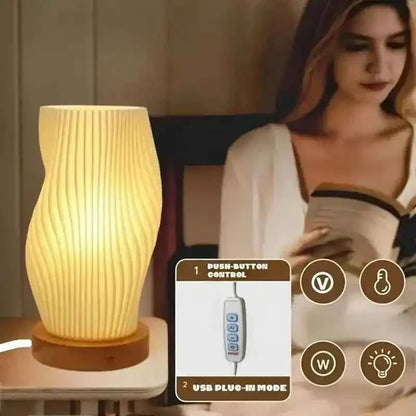 Zynella Lunar Scribe: 3D-Printed Ambient Lamp with Artisan Wood Base