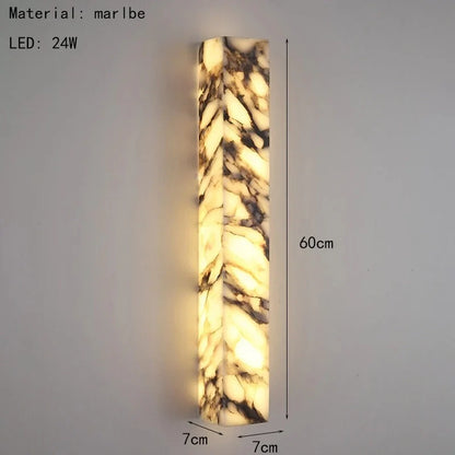 Mira Marble Minimalist Wall Light
