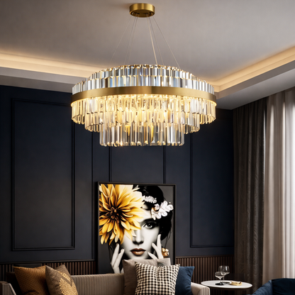 Orion Modern Crystal Chandelier | Zynella Interior