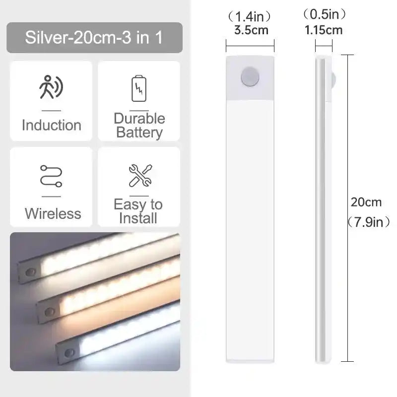 Zynella Stealth: Ultra-Slim Wireless Motion Sensor LED Strip