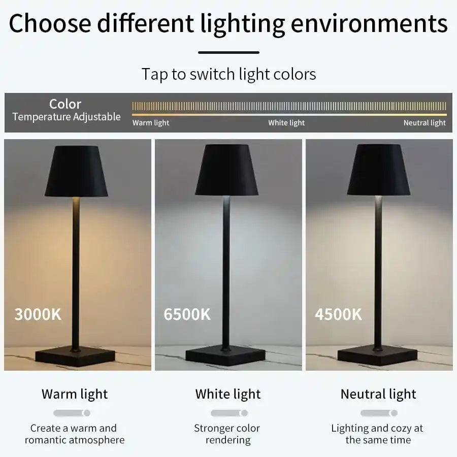 Zynella Nomad: 3-Color Cordless LED Ambient Lamp