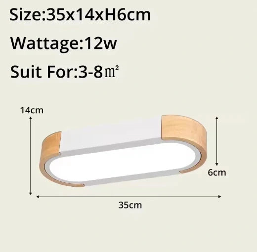 Ida Wooden Modern Ceiling Lamps