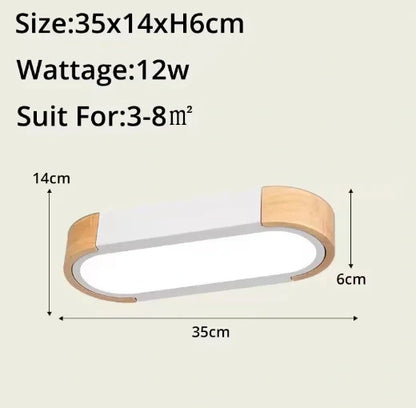 Ida Wooden Modern Ceiling Lamps