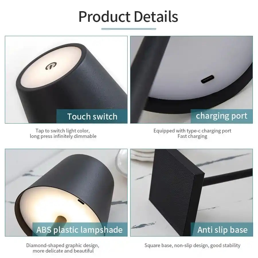 Zynella Nomad: 3-Color Cordless LED Ambient Lamp