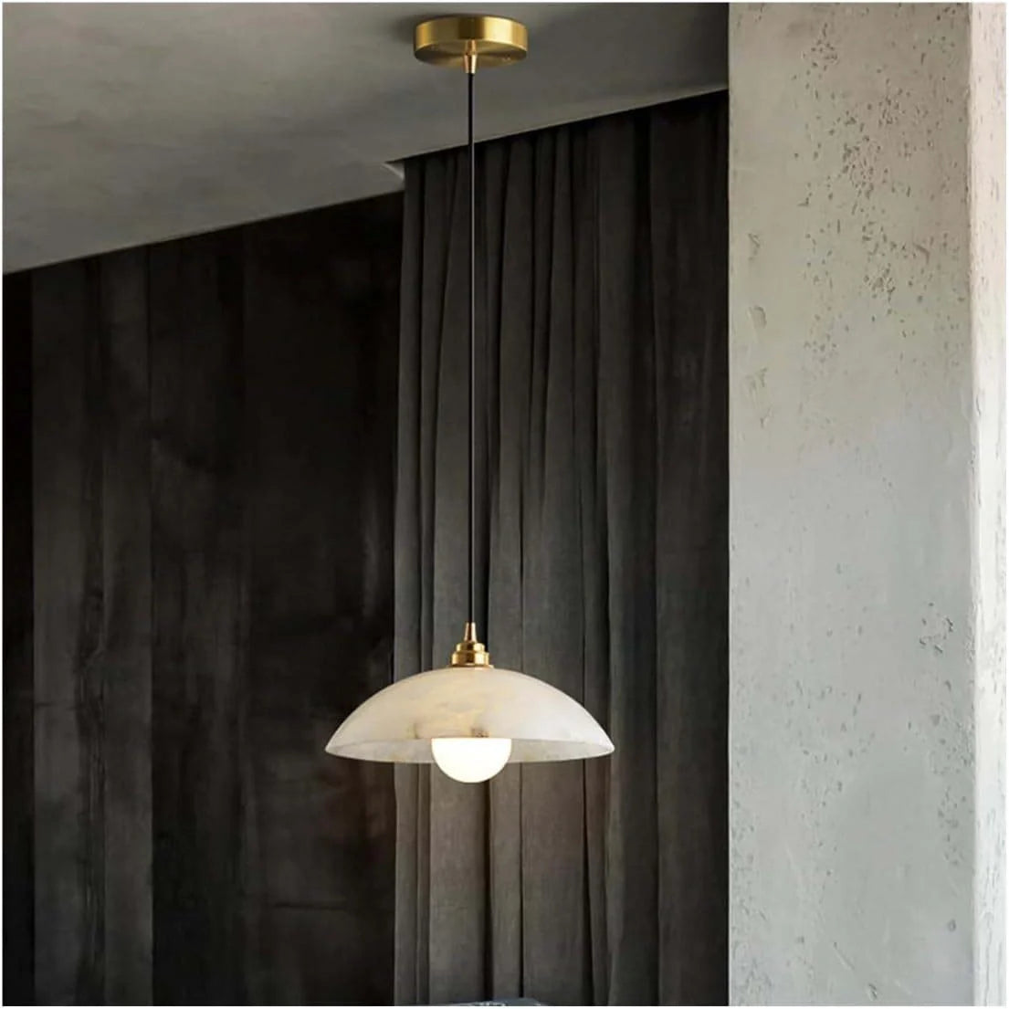 Inigo Marble Alabaster Hanging Lamps