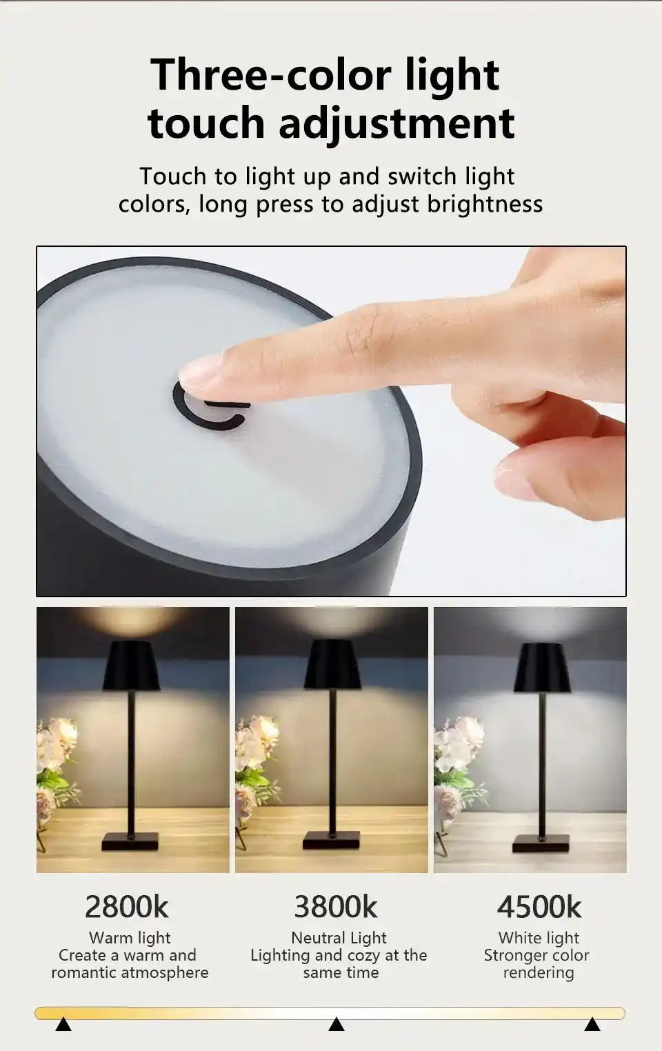 Zynella Nomad: 3-Color Cordless LED Ambient Lamp