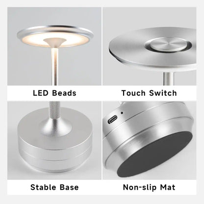 Zynella Aura: Professional Metal Cordless Table Lamp