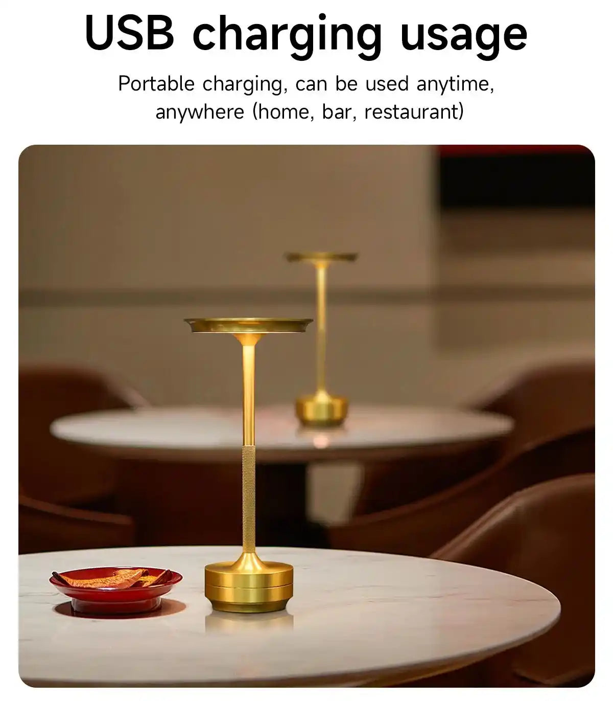 Zynella Aura: Professional Metal Cordless Table Lamp
