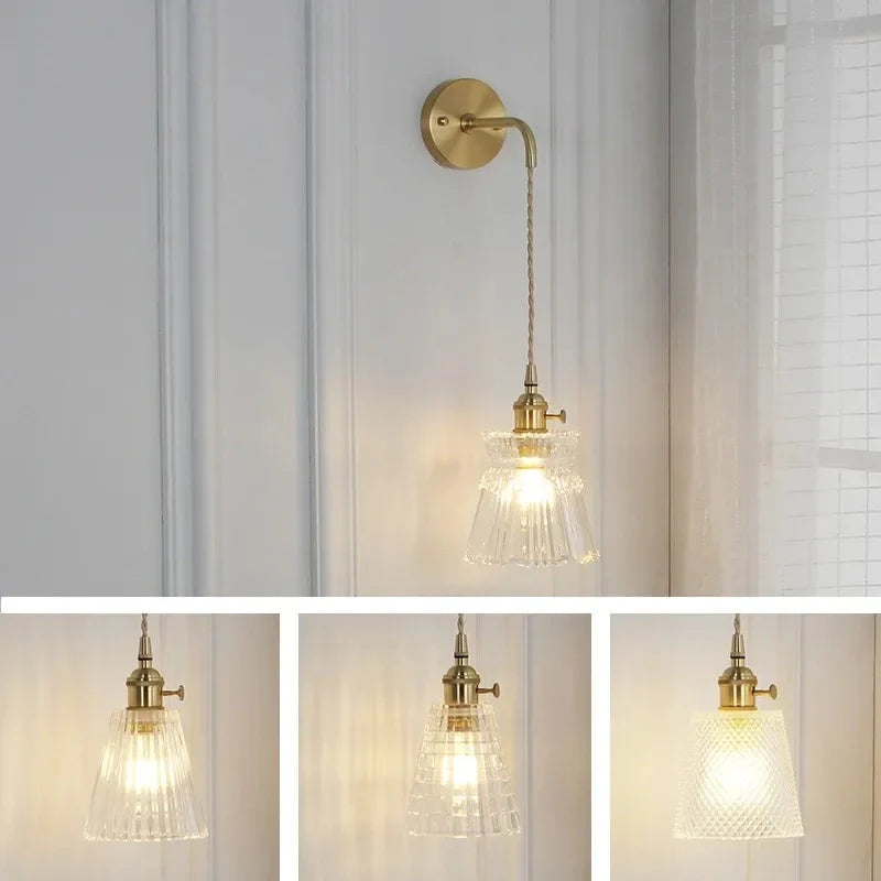 Leonardo Glass Modern Wall Lamp