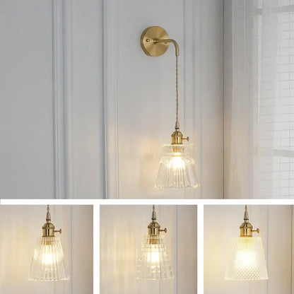Leonardo Glass Modern Wall Lamp