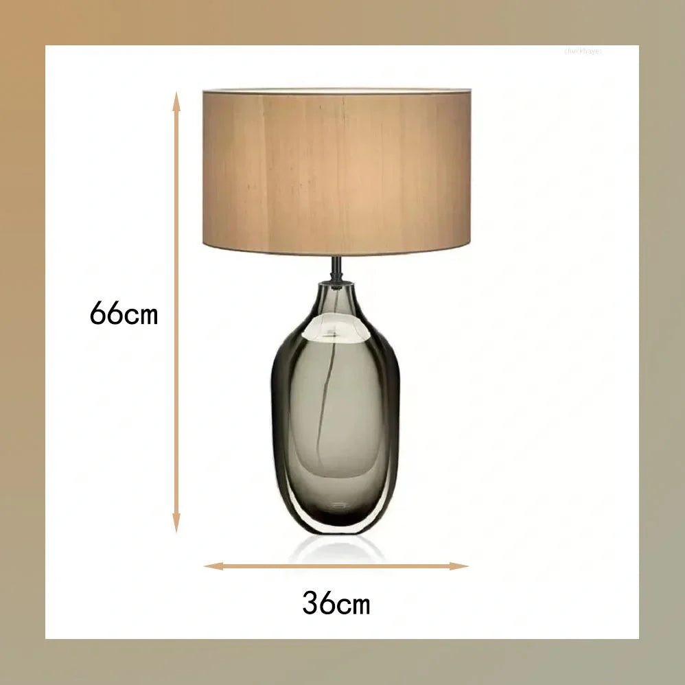 Eclipse Glass Modern Table Lamp