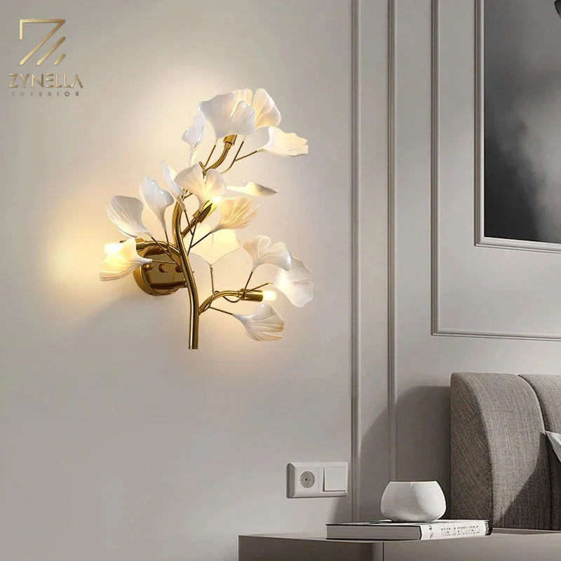 Jenifer Leaf Modern Wall Lamp