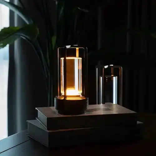 Zynella Lantern: Premium Crystal & Aluminum Alloy Cordless Lamp