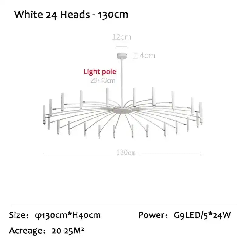 Zynella "Astra" Nordic Luxury Pendant: Adjustable Designer Chandelier