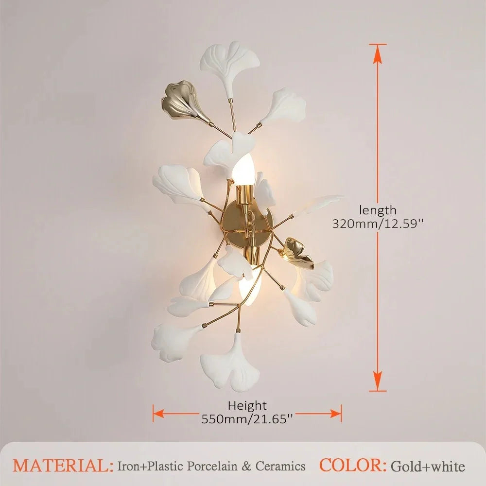 Jenifer Leaf Modern Wall Lamp