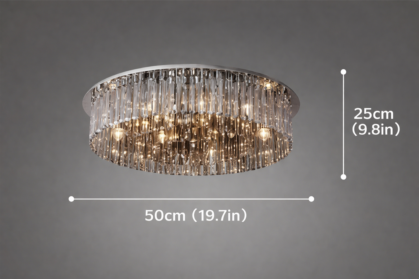 Martyn Elegant Crystal Glass Chandelier