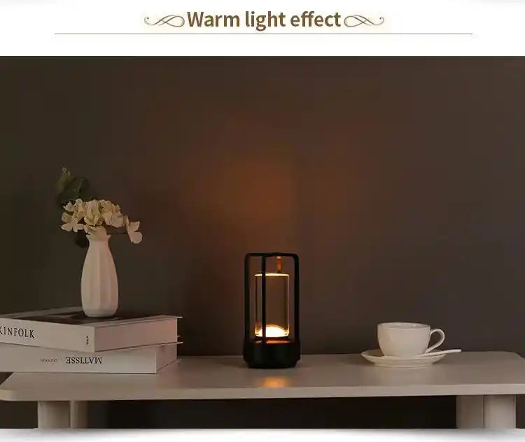 Zynella Lantern: Premium Crystal & Aluminum Alloy Cordless Lamp