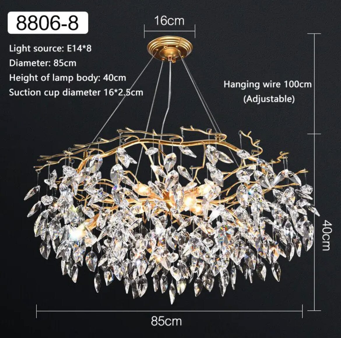 European Luxury Chandelier Modern  Handcrafted Artisan Ceiling Light - Zynella