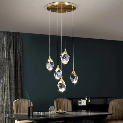 Elodie Spiral Crystal Chandelier