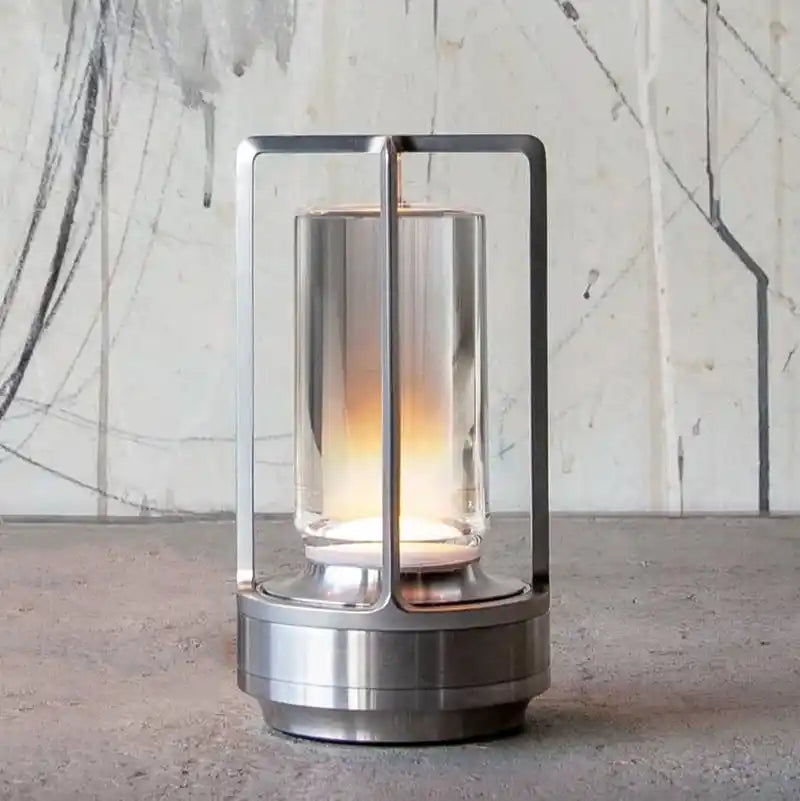 Zynella Lantern: Premium Crystal & Aluminum Alloy Cordless Lamp