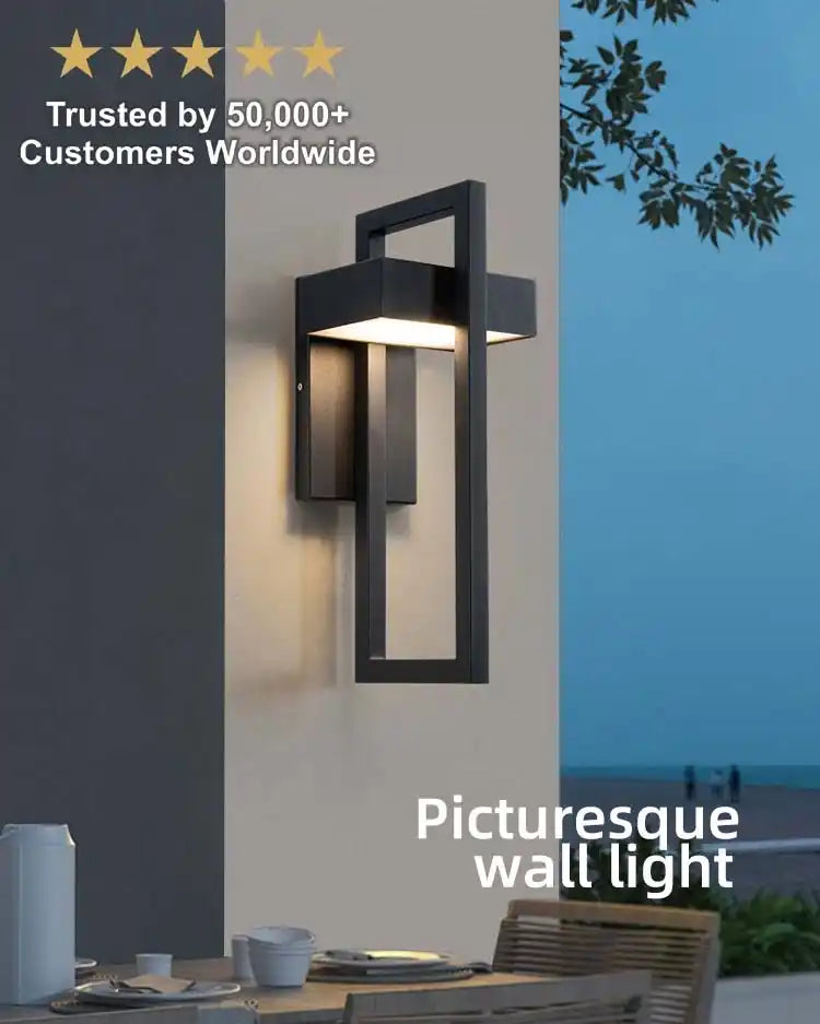 Zynella Titan: Modern Stainless Steel Outdoor Sconce (IP65 Waterproof)