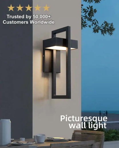 Zynella Titan: Modern Stainless Steel Outdoor Sconce (IP65 Waterproof)