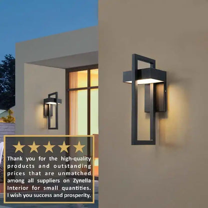 Zynella Titan: Modern Stainless Steel Outdoor Sconce (IP65 Waterproof)