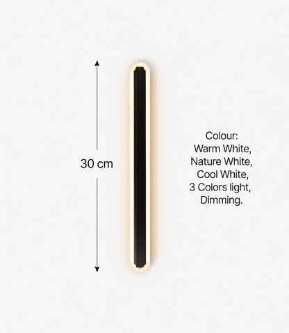 Zynella Linear Scepter: Slim Architectural LED Wall Sconce