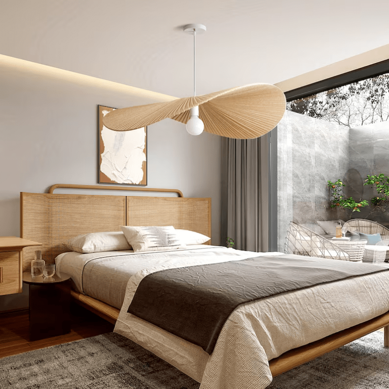 Charles Fabric Pendant Light Modern  Contemporary Crystal Statement Fixture - Zynella