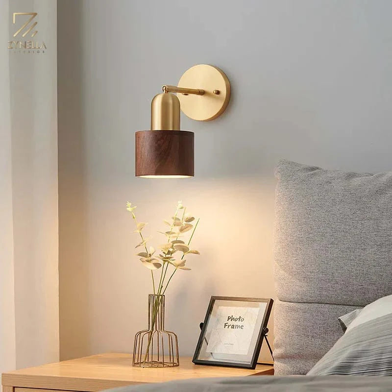 Oakflare Wooden Wall Lamp