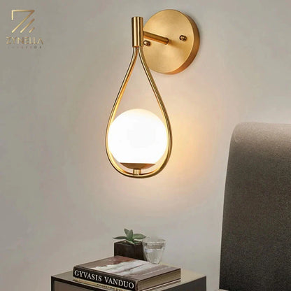 Golden Droplet Modern Lamp