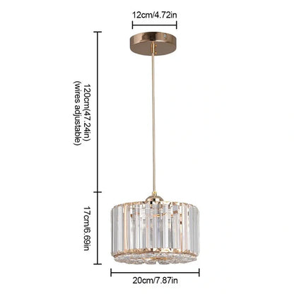 Danielle Crystal Pendant Modern
