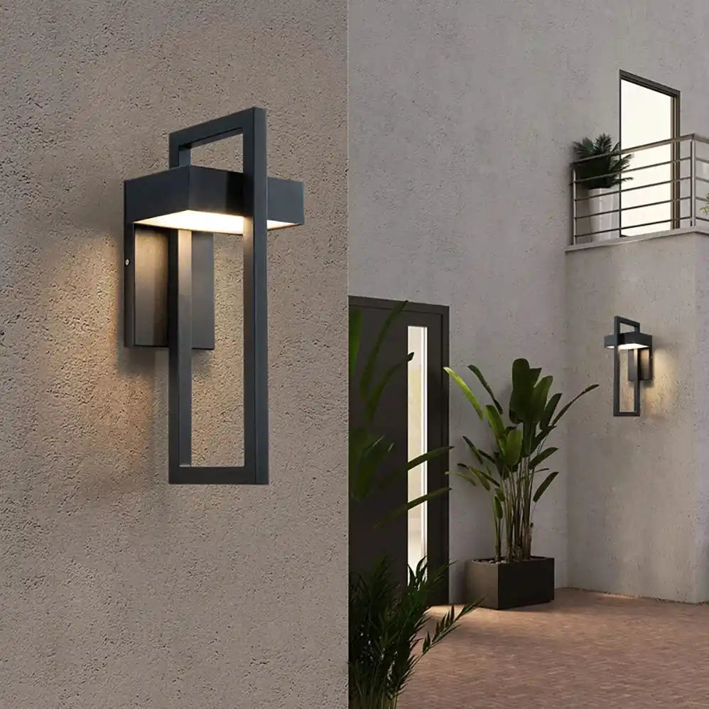 Zynella Titan: Modern Stainless Steel Outdoor Sconce (IP65 Waterproof)