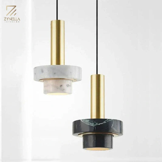Cromwell Natural Marble Pendant