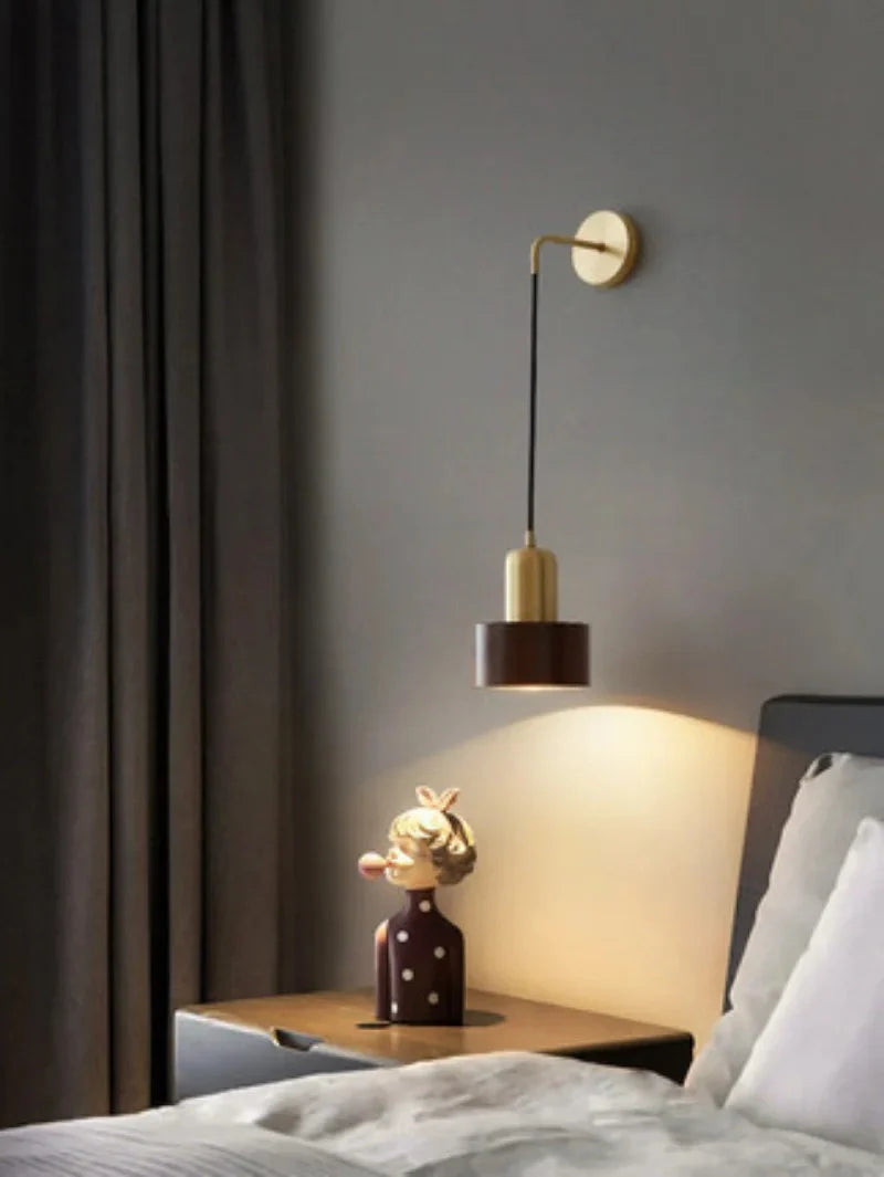 Oakflare Wooden Wall Lamp