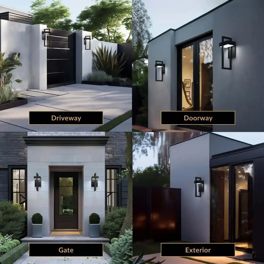 Zynella Titan: Modern Stainless Steel Outdoor Sconce (IP65 Waterproof)