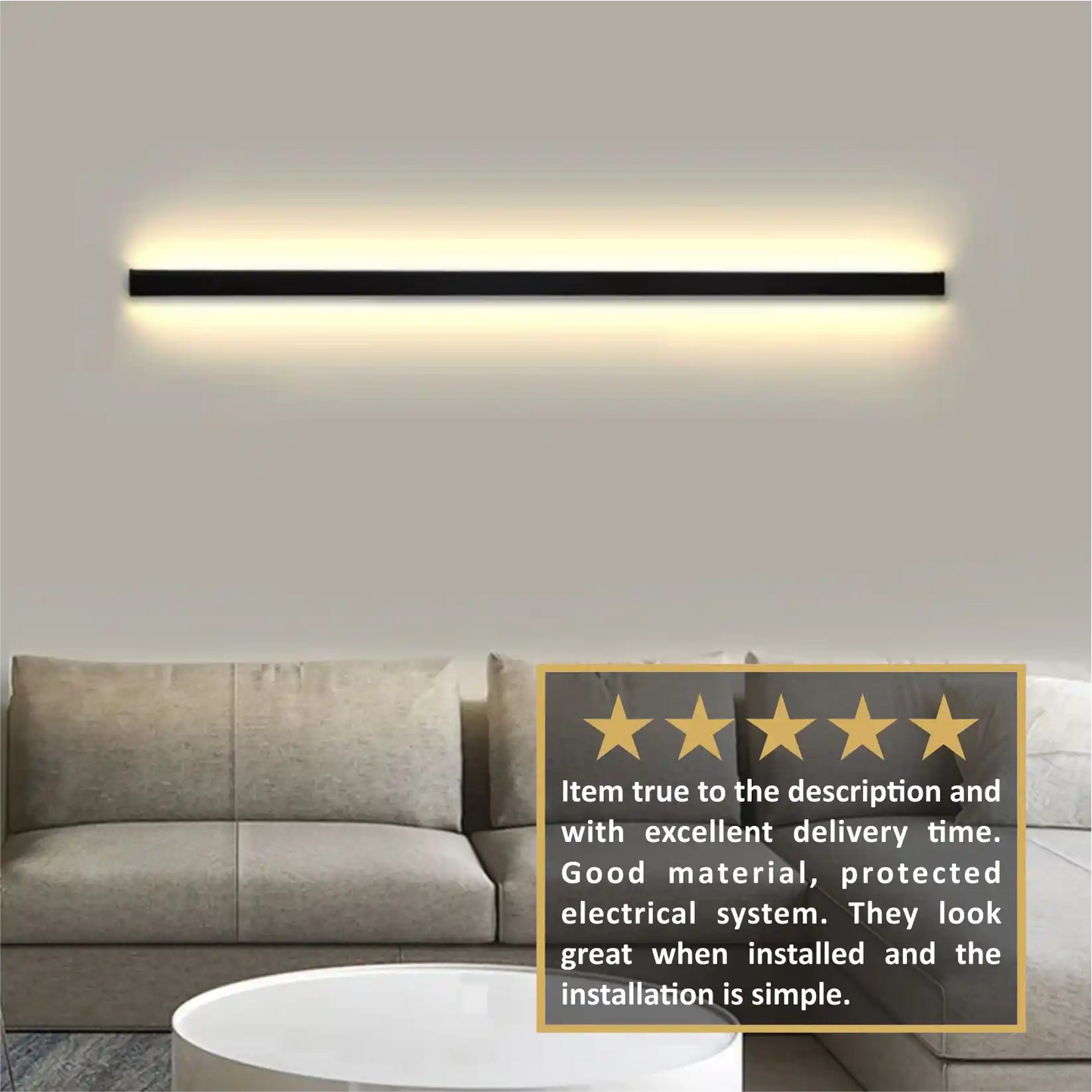 Zynella Linear Scepter: Slim Architectural LED Wall Sconce