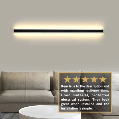 Zynella Linear Scepter: Slim Architectural LED Wall Sconce