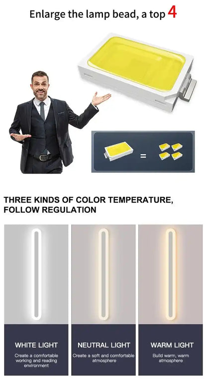 Zynella Linear Scepter: Slim Architectural LED Wall Sconce