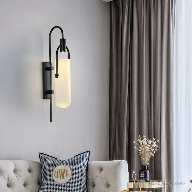 Ethereal Moon Marble Wall Lamp